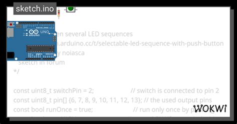 Image result for Arduino LED Sequence Code
