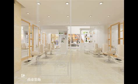 200m² 美容美发店装修设计 | 天意国际-美容院/会所装修-尚泰装饰设计