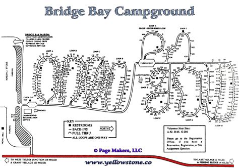 Bridge Bay Campground Map