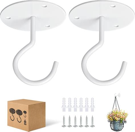 RELBRO Ceiling Hooks, Metal Hanging Ceiling Plant Hangers Indoor ...