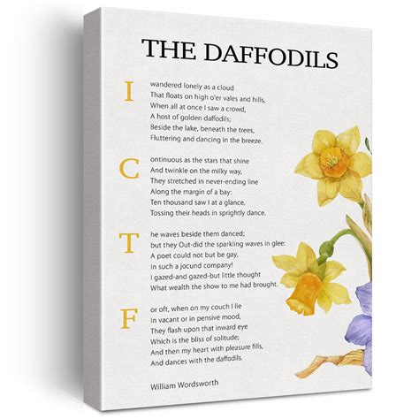 Daffodils By William Wordsworth at Lucy Hynes blog