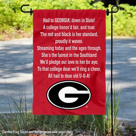 Georgia Bulldogs Hail to Georgia Fight Song Garden Flag - State Street ...
