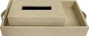 Flipkart.com | casagold 1 Compartments MDF & Faux Leather Tray & Tissue ...