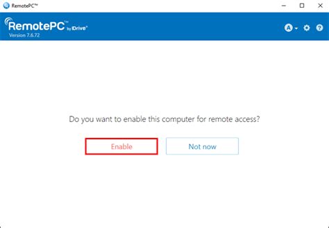 RemotePC Setup 的图像结果