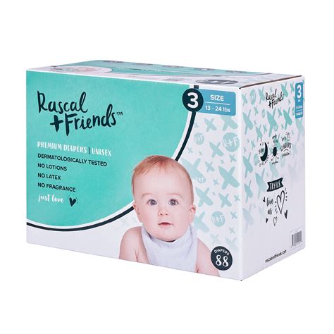 Buy Rascal + Friends Premium Diapers (Choose Your Size & Count) Online ...
