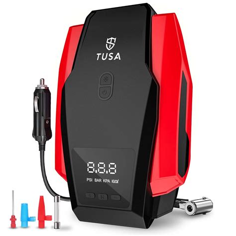TUSA Tyre Inflator for Car - 150 PSI, 12V DC Portable Air Compressor ...