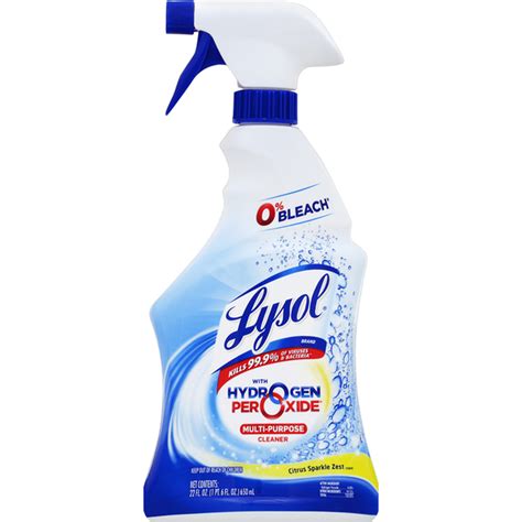 Lysol Multi-Purpose Cleaner, with Hydrogen Peroxide, Citrus Sparkle ...