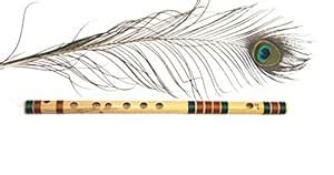 Adharvenu D# middle Indian Bamboo Flute (17 Inches) Left Handed ...