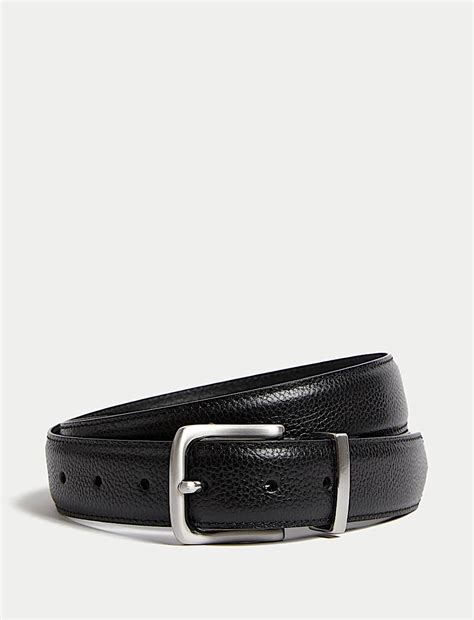 Buy Leather Textured Belt at Marks & Spencer