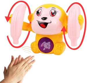 KHYALI Plastic Rolling ,Spinning Monkey Toy with Voice Control -ISI ...