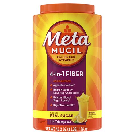 Metamucil 4-in-1 Fiber for Digestive Health, 114 Servings (30.4 oz) Delivery or Pickup Near Me ...