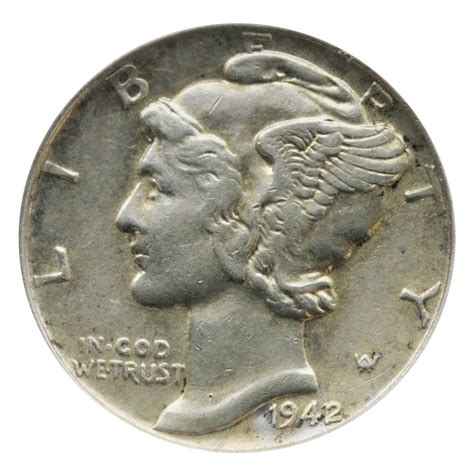 1942/1 10C Mercury Dime ICG AU55 - CV Coins & Collectables