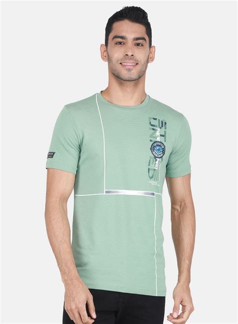 Buy Men Green Printed T-Shirt Online in India - Monte Carlo
