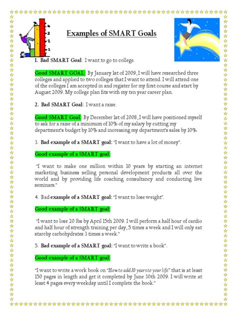 Smart Goals Examples 的图像结果