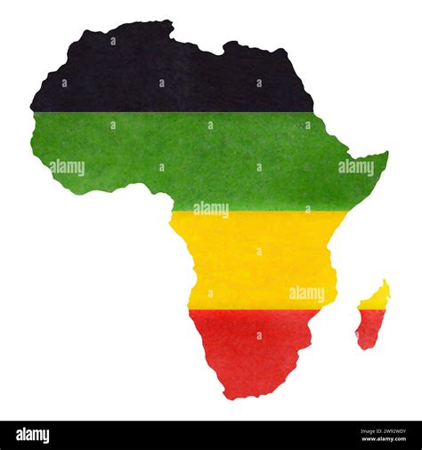 Black history month. Africa outline map continent, flag colors black green red yellow. Kwanzaa ...