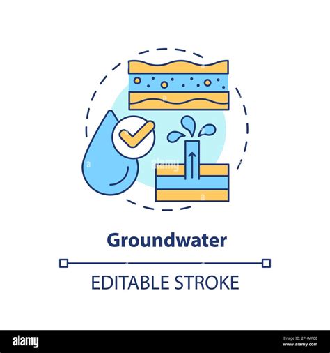 Groundwater concept icon Stock Vector Image & Art - Alamy
