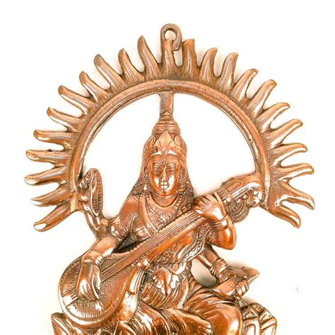 Buy Saraswati Wall Hanging for Puja Room Decor
