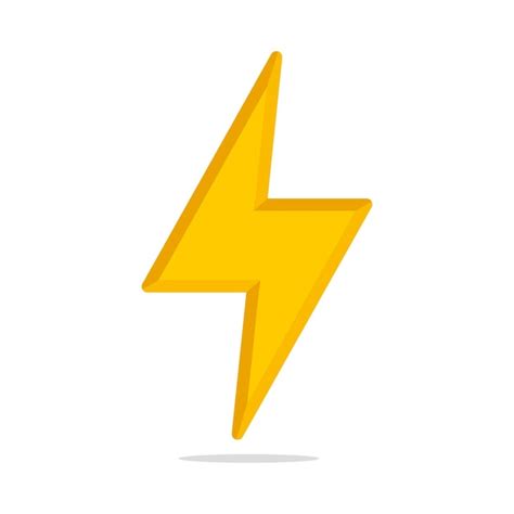 Lightning bolt flat colour | Free Vector