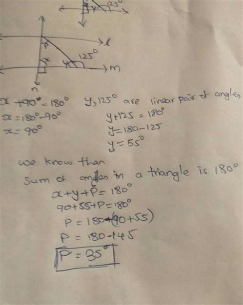 in the FIGURE l||m and n perpendicular to m then find the measure of ...