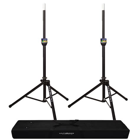 Buy Ultimate Support TS-90B Aluminum Speaker Stands & Transport Case ...