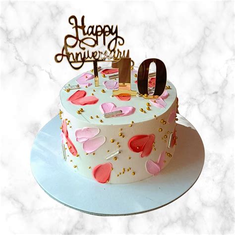Romantic 10th Anniversary Cake – legateaucakes