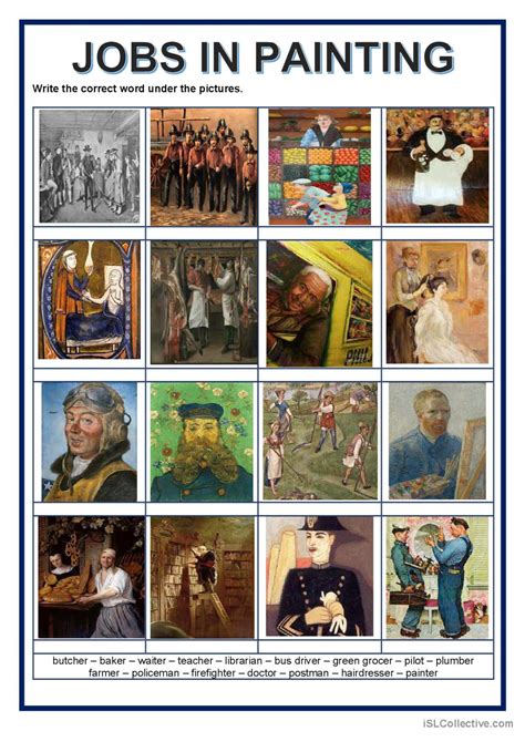 Picture dictionary - Jobs i…: English ESL worksheets pdf & doc