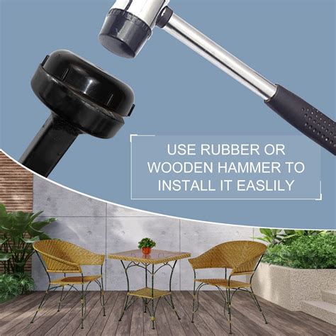 Buy Wrought Iron Patio Furniture Feet Glides, 28 Packs 1-1/2 Outdoor ...