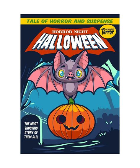 HORROR NIGHT. Vintage Horror Cartoon Illustration Style. 33337907 ...