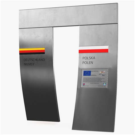 Poland Germany Border Gate 3D Model $29 - .3ds .blend .c4d .fbx .max ...