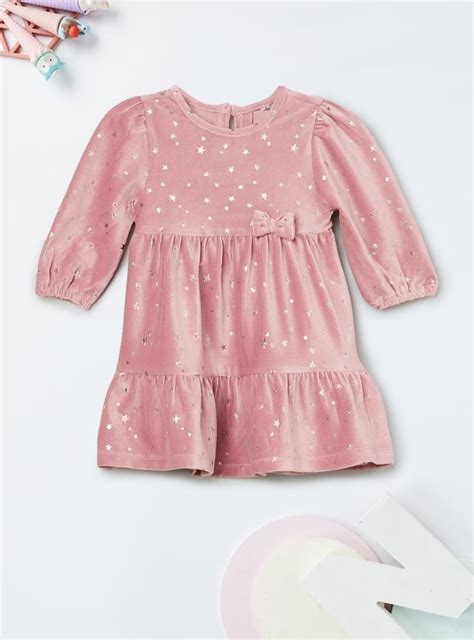 Buy Girls Stars Embellished Tiered Dress Online at just Rs. 899.0 ...