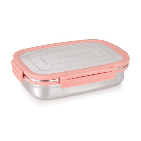 Buy Attro Click Eat Big Stainless Steel Lunch Box with 1 Small ...