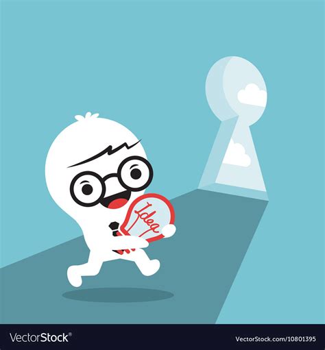 Problem solving conceptual cartoon Royalty Free Vector Image