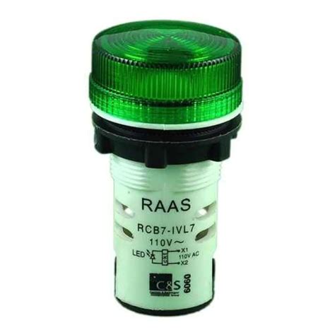 Buy C S Electric RCB7-IVL73240VAC 240V AC Green Pilot Lamp Online