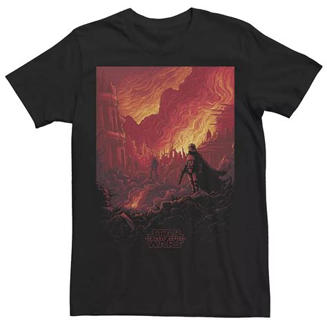 Men's Star Wars The Force Awakens Red Hue Poster Tee