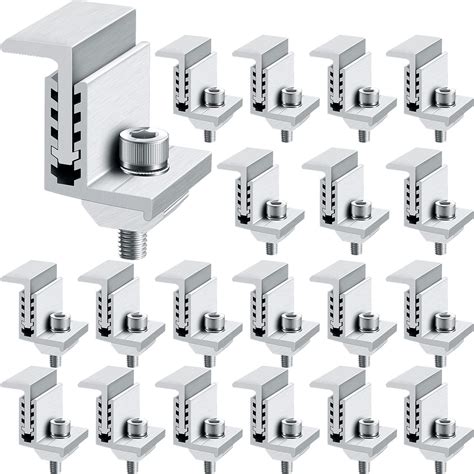 Buy Zhengmy Solar End Clamp Solar Panel ing Z Bracket Mid Clamps ...