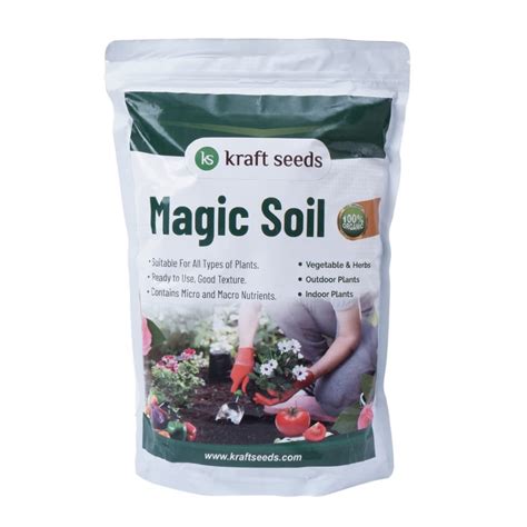 Kraft Seeds Organic Magic Soil (Pack of 1, 2 Kg) | Ready-to-Use Plant ...