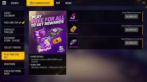 How to get 5th Anniversary Parachute in Free Fire MAX