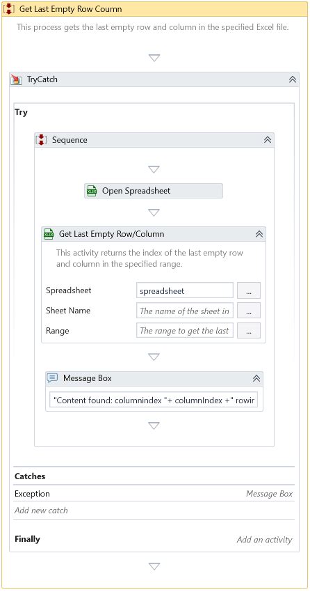 Get Last Empty Row Column | IntelliBuddies® Documentation Portal