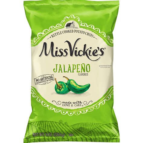 Miss Vickie's Jalapeno Flavored Potato Chips, 8.0 oz Bag - Walmart.com