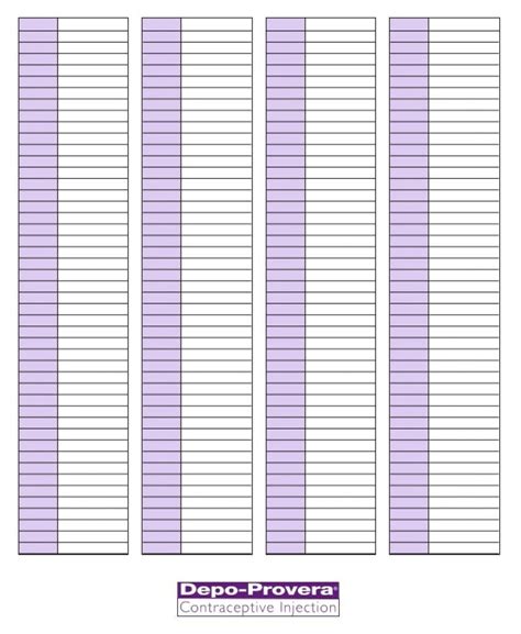 Depo Provera Calendar 2027 - We Love Printables