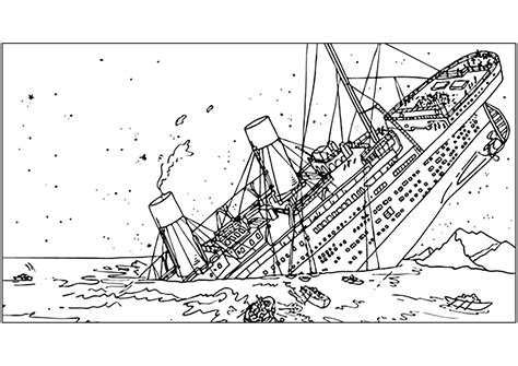 Titanic Coloring Pages