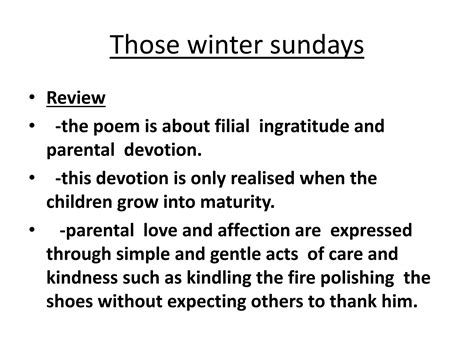 Those winter sundays by robert hayden | PPTX