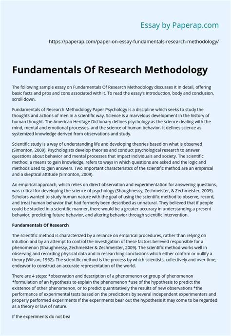 Image result for Research Paper Methodology Example