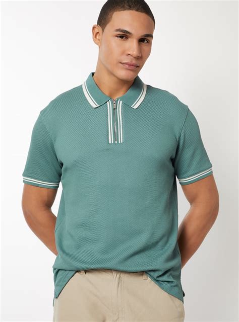 Buy Men Textured Polo T-shirt Online at just Rs. 799.0 - 1000015446700 ...