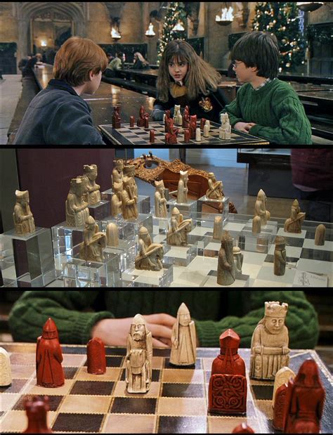 The Wizard Chess Set that Harry and Ron played with in Sorcerer’s Stone ...