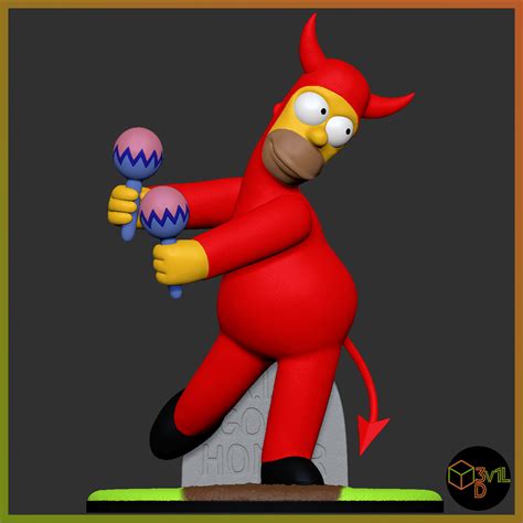 3D file Evil Homer 🎨・3D printable design to download・Cults