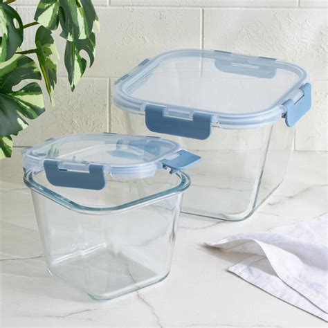 Buy Palestine Astero Deep Borosilicate Glass Storage Container - 1.9L ...