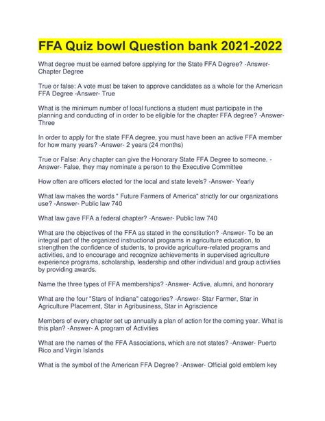 What Is Quiz Bowl Questions at Andy Sage blog