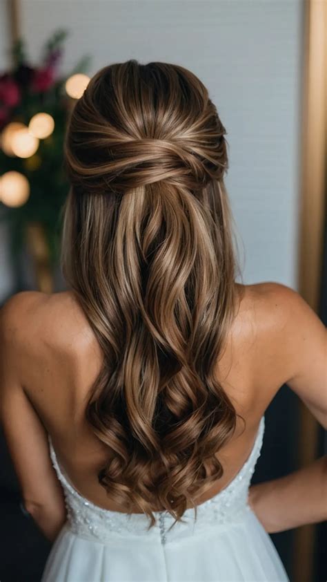 15 Elegant Half Up Half Down Wedding Hairstyles for Every Bride - Fads