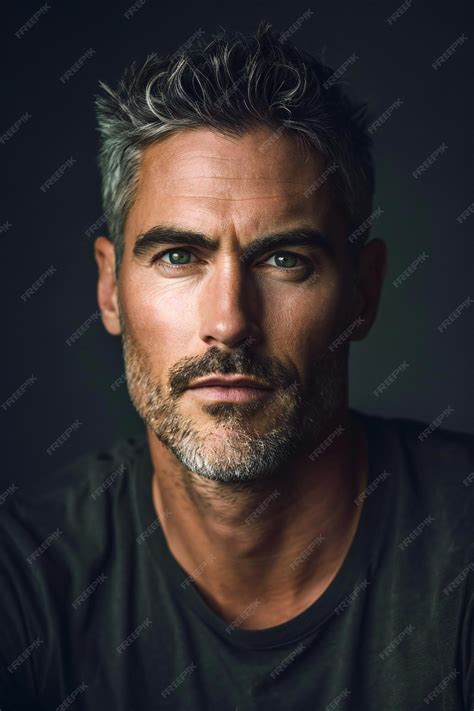 Premium Photo | Portrait of a handsome middleaged man Mens beauty fashion